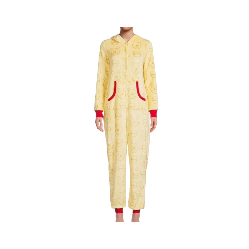 Disney Winnie-the-Pooh Hooded Union Suit Size Extra Small
